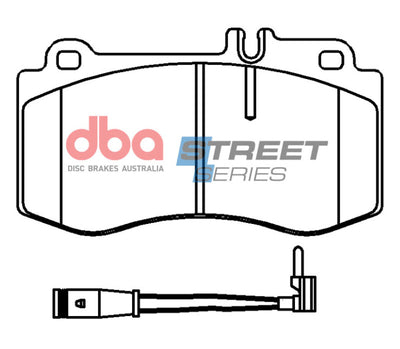 DBA 15-17 Mercedes-Benz CLS400 4Matic AWD (4 Piston Caliper) Front Street Series Brake Pads