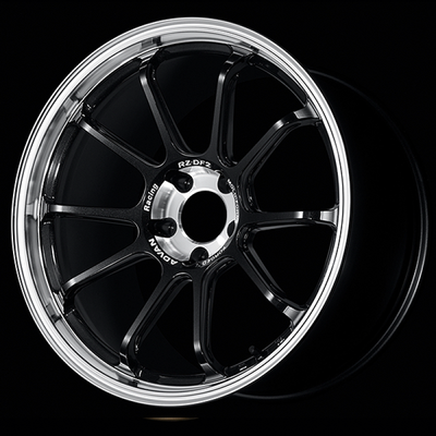 Advan RZ-DF2 19x10.5 / +32 Offset / 5x120 / 72.5mm Bore / Diamond Cut and Racing Titanium Black