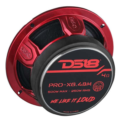 DS18 6.5in 250 Watts RMS 4 ohm Mid-Range Loudspeaker Bullet Loudspeaker