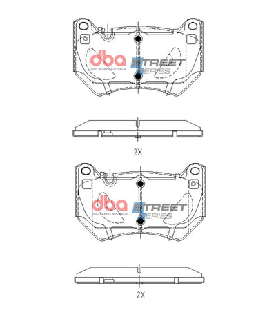 DBA 2017+ Audi Q5 TDB TFSi (FY) Street Series Front Brake Pads