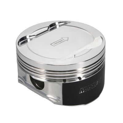 Manley Ford 3.7L Cyclone 3.780in Bore -5.0cc Dish (9.5:1 Comp) Coated Piston Set