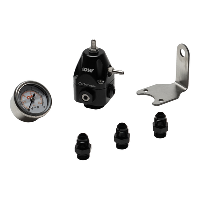 DeatschWerks DWR550C Adjustable Carburetor Regulator w/ 6AN Fittings and Gauge