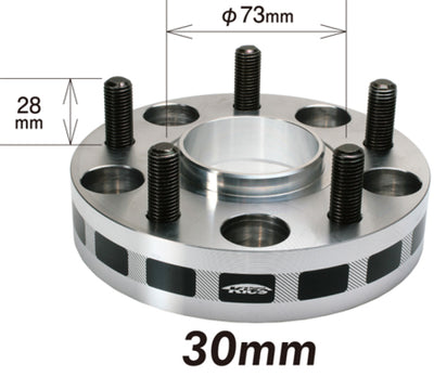 Project Kics 30mm Thick 12x1.25 56mm Hub 5x114.3 Wide Tread Spacers
