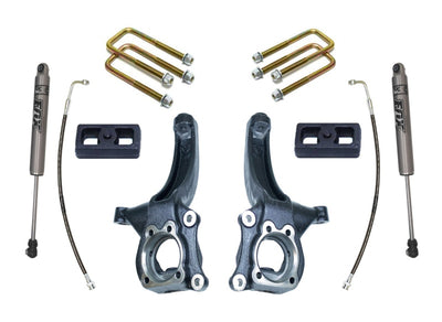 MaxTrac 15-18 Chevrolet Colorado 2WD 4in/2in MaxPro Elite Spindle Lift Kit w/FOX Shocks