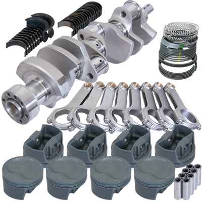 Eagle Chevy 350 1Pc 3.750in Crank 5.700in H-Beam -16cc Inv Dome 4.030in Pistons Balanced Assembly