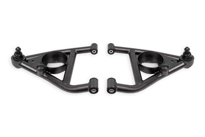 BMR 68-74 Chevrolet Nova w/ Bump Stops Lower A-Arms w/ STD. Ball Joint (Delrin) - Black Hammertone