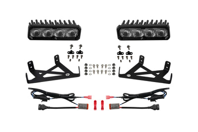 Diode Dynamics 2020-2022 Ford F-250 Super Duty F250 Fog SS6 Max LED Kit White 6000K