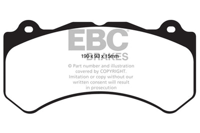 EBC Racing 11-21 Jeep Grand Cherokee / 18+ Durango SRT SG Floating Rotors & Sintered Pads - Front