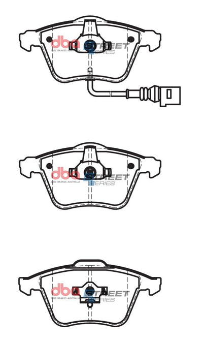 DBA 08-15 Audi TT Quattro Front Street Series Brake Pads