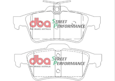 DBA 08-10 Chevrolet Cobalt (Rear Rotor) SP Performance Rear Brake Pads
