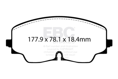 EBC 2022+ Volkswagen Golf R (Mk8) Bluestuff Front Brake Pads