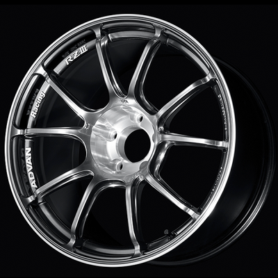Advan RZIII 18x9.0 / +35 Offset / 5x114.3 BC / 73mm Bore / Hyper Platinum Black & Diamond Cut