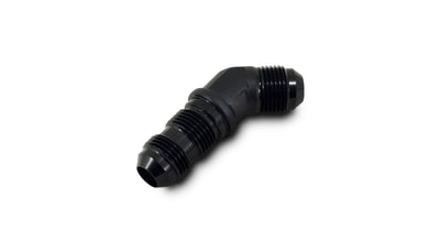 Vibrant -10AN Bulkhead Adapter 45 Degree Elbow Fitting - Anodized Black Only