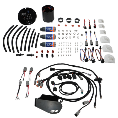 DeatschWerks 09-24 Nissan GT-R R35 X3 Triple Pump Module w/ DW430C Pumps and Plug and Play Harness