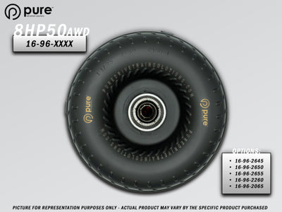 Pure Drivetrain 8HP50 High Performance Billet Race Torque Converter - 26/50 Stator - AWD