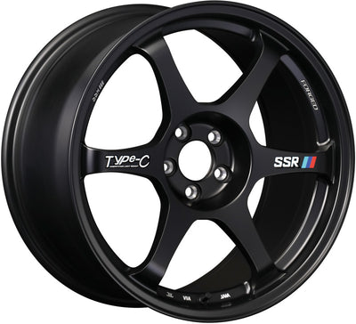 SSR Type-C Forged 18x9.5 +38 5/114.3 - Sprint Black Wheel