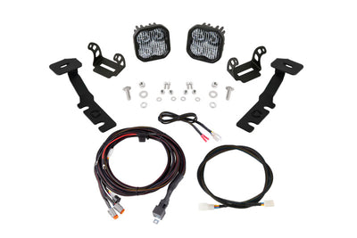 Diode Dynamics 19-25 Toyota RAV4 SS3 LED Ditch Light Kit - Pro White Combo