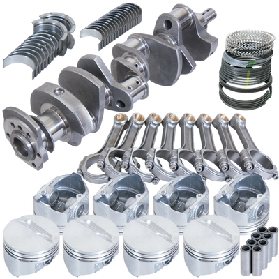 Eagle Chevy 350 3.750in Crank 5.700in I-Beam Rods -7cc Flat Top 4.000in Pistons Rotating Assembly