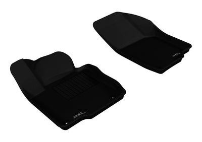 3D MAXpider 2012-2019 Volkswagen Passat Kagu 1st & 2nd Row Floormats - Black