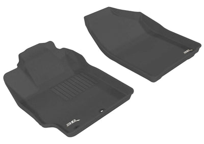 3D MAXpider 2012-2015 Toyota Prius C Kagu 1st & 2nd Row Floormats - Black