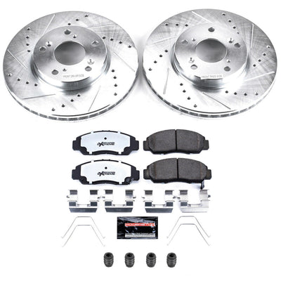 Power Stop 06-11 Honda Civic Front Z26 Street Kit w/Calipers