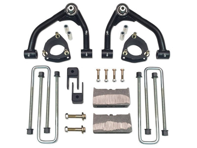 Tuff Country 07-18 Silverado 1500 2wd 4in Uni-Ball Lift Kt (Alum/Stmpd 2 Pc Stl Up Cntrl Arm SX8000)