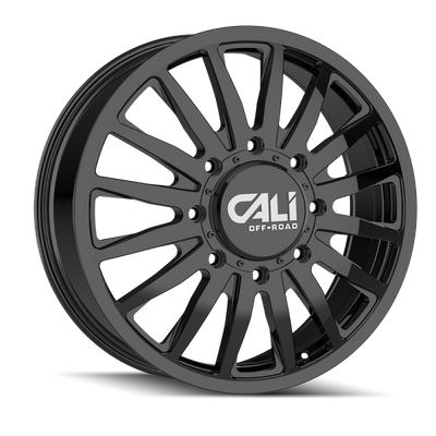 Cali Off-Road 9110D Summit Dually 22x8.25 / 8x200 BP / 115mm Offset / 142mm Hub Gloss Black Wheel