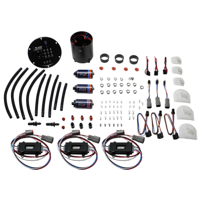 DeatschWerks 09-24 Nissan GT-R R35 X3 Triple Pump Module w/ Triple DW810 Pumps and Controllers