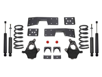 MaxTrac 99-06 GM C1500 2WD V6 4in/6in Lowering Spindle Kit