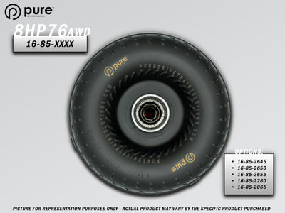 Pure Drivetrain 8HP76 High Performance Billet Race Torque Converter - 26/50 Stator - AWD