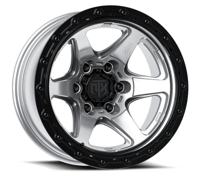 MTX Spitfire 6 Machined w/Black Ring 17x9in / 6x139.7 BP / -38mm Offset / 106.1mm Bore