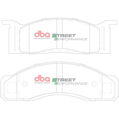 DBA 70-71 Ford Torino Front SP Performance Brake Pads