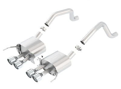Borla 2014 Chevy Corvette C7 ZO6 S/C w/o AFM w/o NPP S-Type Rear Section Exhaust Dual Rd Rolled Tips