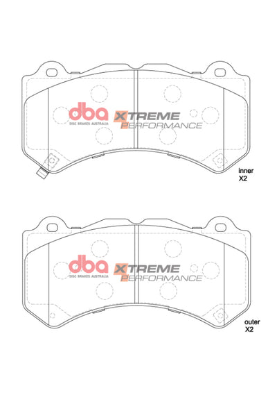 DBA 18-22 Jeep Grand Cherokee Trackhawk XP Performance Front Brake Pads
