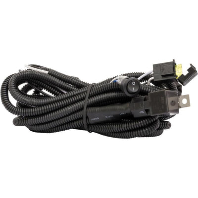 Westin 11ft Length 14 Ga Incl 15 Amp Fuse w/ Loom & Single Connector LED Wiring Harness - Black