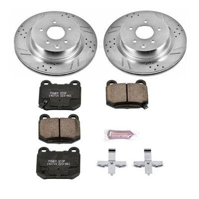 Power Stop 03-04 Infiniti G35 Front & Rear Z23 Evolution Sport Brake Kit w/Calipers