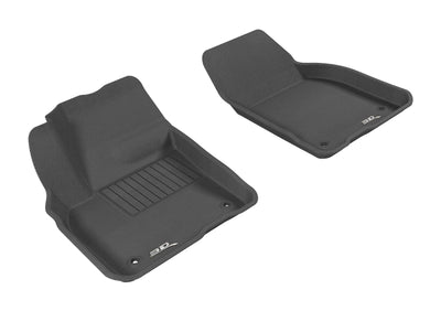 3D MAXpider 2007-2013 Volvo C30 Kagu 1st & 2nd Row Floormats - Black