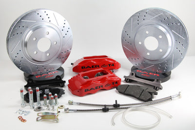 Baer Brakes 88-96 Chevrolet Corvette 13in Track4 Front SDZ Brake Kit - Monster Green