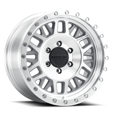Raceline RT951M Ryno Machined 20x8.5in / 8x139.7 BP/-6mm Offset/108mm Bore - Machined Beadlock