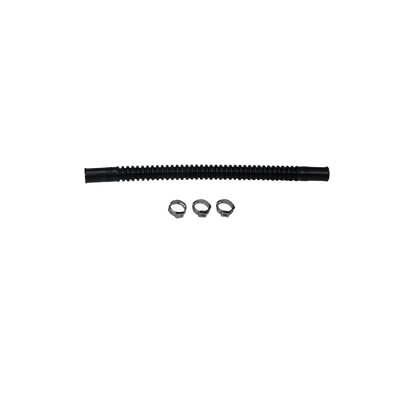 DeatschWerks Convoluted Tubing 200mm length x 10mm ID Side 1 x 10mm ID Side 2 - Black