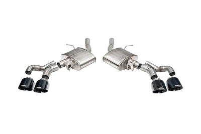 Corsa 22-25 Caddy CT5-V Blackwing 3in Axle-Back - Act. Exh. - Dual Rear Exit - Twin 4.5in Tips - Blk