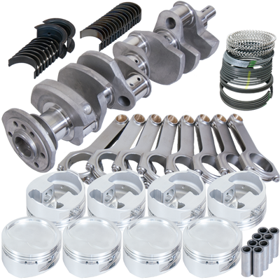 Eagle Chevrolet 350 2-Piece Rear Seal +.060 Bore 4340 Steel Rotating Assembly Kit