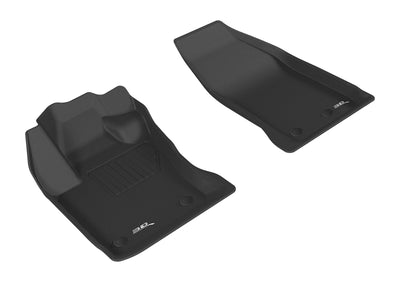 3D MAXpider 2015-2019 Fiat 500X Kagu 1st & 2nd Row Floormats - Black