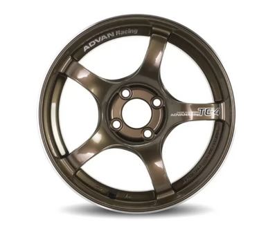 Advan TC4 15x8 +38 4x100 Umber Bronze Metallic And Ring *Min Order Qty of 20*