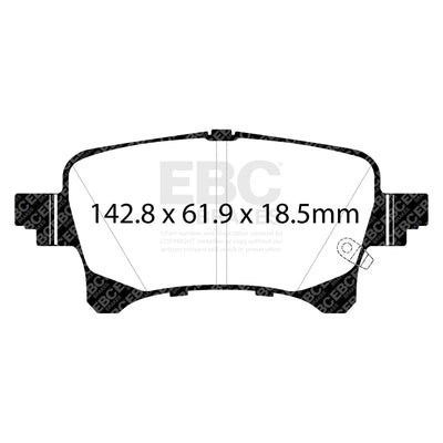 EBC 2019+ Jeep Gladiator 3.6L Greenstuff Rear Brake Pads