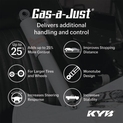 KYB 10-24 Toyota 4Runner / 10-14 FJ Cruiser RWD / 10-14 Lexus GX460 Base Gas-a-Just Shock - Rear