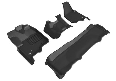 3D MAXpider 12-16 Ford F-250 / 350 / 450 Supercrew Kagu Black R1 R2