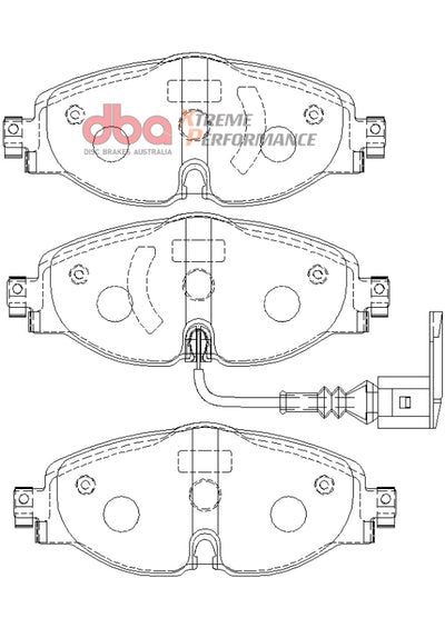 DBA 15-19 Audi A3 (w/288mm Front Rotor) XP Performance Front Brake Pads