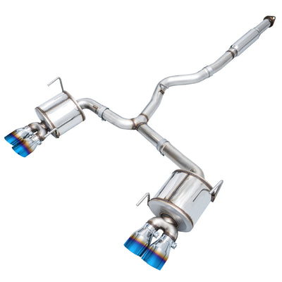 AWE Tuning 12-14 Subaru WRX STI Touring Edition Exhaust - Vapor Blue Quad Tips