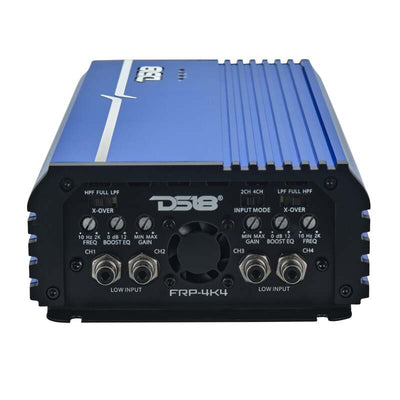 DS18 4-Channel Class-D Amp Stereo Full-Range 4 x 400 W RMS at4 ohm- Blue